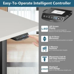 Costway Electric Adjustable Standing Up Desk Frame Dual Motor W/Controller WhiteBlackGrey 17 Costway Electric Adjustable Standing Up Desk Frame Dual Motor W/Controller WhiteBlackGrey -Furniture Sale Store GUEST 875d2546 ba0c 417c bf5a ed0d6223766b