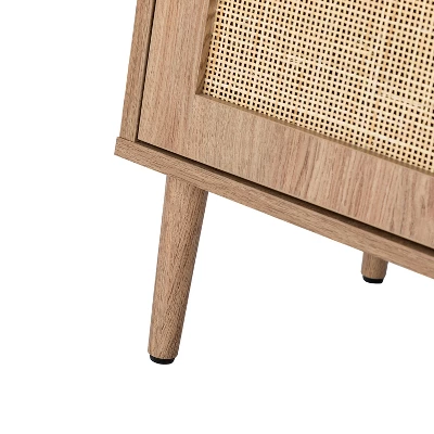 Philemon 56Wide Modern Cabinet Sideboard With Rattan Design | Karat Home 7 Philemon 56Wide Modern Cabinet Sideboard With Rattan Design | Karat Home - Image 7