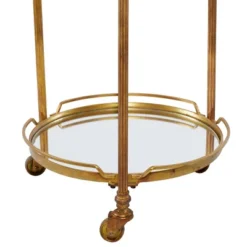 Traditional Iron And Mirrored Bar Cart Brass - Olivia & May -Furniture Sale Store GUEST 8889380f 5627 4b12 b4a0 285e9795841f