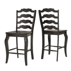 Set Of 2 24" South Hill French Ladder Back Counter Chairs - Inspire Q -Furniture Sale Store GUEST 891b3e5c 5fc1 41e8 9d20 2dba8df6fe6d