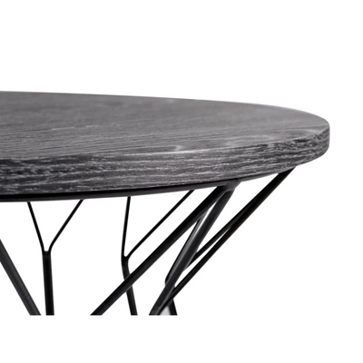 Fleur Side Table Noir Black - Adore Decor 2 Fleur Side Table Noir Black - Adore Decor - Image 2