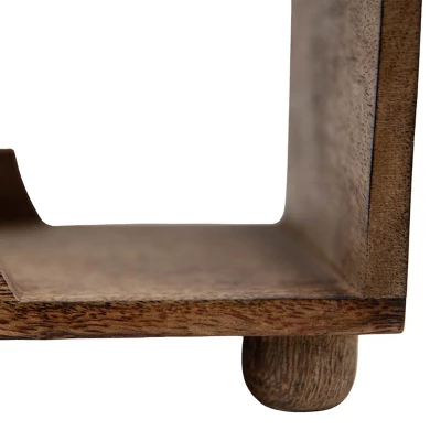 Natural Wood Wine Bottle Holder - Foreside Home & Garden 3 Natural Wood Wine Bottle Holder - Foreside Home & Garden - Image 3