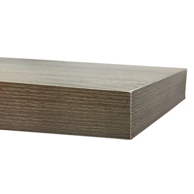 72" Floating Shelf Wall Mounted Hidden Brackets Gray Oak - Inplace 2 72" Floating Shelf Wall Mounted Hidden Brackets Gray Oak - Inplace - Image 2