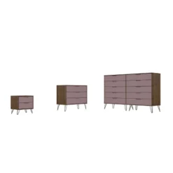 Rockefeller 10 Drawer Dresser, 3 Drawer Dresser And 2 Drawer Nightstand Set - Manhattan Comfort 23 Rockefeller 10 Drawer Dresser, 3 Drawer Dresser And 2 Drawer Nightstand Set - Manhattan Comfort -Furniture Sale Store GUEST 8b6b4f09 8259 4aee 9940 5d8be3c14620