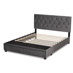Caronia Velvet Upholstered 2 Drawer Platform Storage Bed - Baxton Studio -Furniture Sale Store GUEST 8ba58edd 0e00 43bd 82d9 17d95944351b