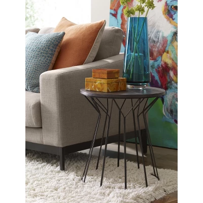 Fleur Side Table Noir Black - Adore Decor 5 Fleur Side Table Noir Black - Adore Decor - Image 5