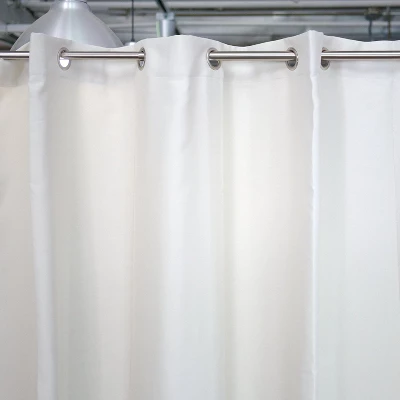 Room Dividers Now Tension Rod 8ft Tall X 10ft - 12ft 6in XXL - Stone White (With Curtains) 5 Room Dividers Now Tension Rod 8ft Tall X 10ft - 12ft 6in XXL - Stone White (With Curtains) - Image 5