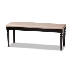 Giovanni Fabric Upholstered And Wood Dining Bench - Baxton Studio -Furniture Sale Store GUEST 8d14bbfa 63eb 4fc5 9998 82a869dc0ad4