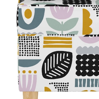 Storage Bench Helsinki Block Lavender - Skyline Furniture 3 Storage Bench Helsinki Block Lavender - Skyline Furniture - Image 3