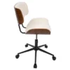 Lombardi Mid-Century Modern Office Chair With Swivel - LumiSource