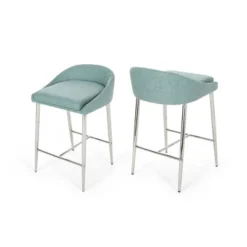 Set Of 2 Bandini Modern Upholstered Counter Height Barstools - Christopher Knight Home -Furniture Sale Store GUEST 8e374562 fa27 46fd b21e e7c598458fdb