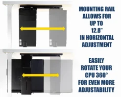 Mount-It! CPU Desk Mount | Adjustable Under Desk Computer Mount W/ Anti-Theft Screw | CPU Holder W/ Sliding Track & 360 Deg. Swivel | 22 Lbs. Capacity 13 Mount-It! CPU Desk Mount | Adjustable Under Desk Computer Mount W/ Anti-Theft Screw | CPU Holder W/ Sliding Track & 360 Deg. Swivel | 22 Lbs. Capacity -Furniture Sale Store GUEST 8e3dee3e 821e 43c3 a9e3 1ce99c626cb8