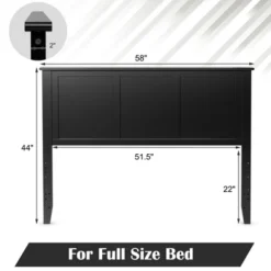 Costway Full Wood Headboard Flat Panel Pre-drilled Holes Height Adjustment -Furniture Sale Store GUEST 8e954ef4 b079 47ff 95e3 716ee8e41525
