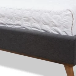 Valencia Mid - Century Modern Fabric Platform Bed - Baxton Studio -Furniture Sale Store GUEST 8f9ec665 8a3d 4599 8340 0e9dda71a793