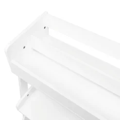 Kids' 3 Tier Ladder Shelf With Bookrack And Toy Organizer White - RiverRidge Home