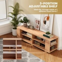 Costway 59'' Wood TV Stand Console Storage Entertainment Media Center With Shelf Natural -Furniture Sale Store GUEST 90063794 96ae 4ce2 92ca d5d6f9dfd1eb