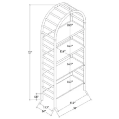 72" Holladay Curved Wooden Bookcase - Threshold™ Designed With Studio McGee 17 72" Holladay Curved Wooden Bookcase - Threshold™ Designed With Studio McGee -Furniture Sale Store GUEST 907a020b f8bd 48ff ad78 2332a2c16f0a