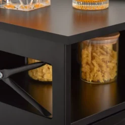 HOMCOM Sideboard Buffet Table Storage Cabinet With Large Tabletop, 2 Cabinets, 2 Drawers And Crossbar Side Design -Furniture Sale Store GUEST 90a803c6 5b73 4e36 bc38 7d0d2394a92b