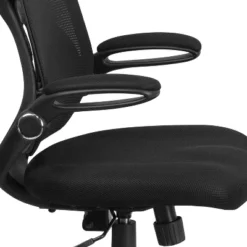 Flash Furniture High Back Black Mesh Executive Swivel Ergonomic Office Chair With Adjustable Lumbar, 2-Paddle Control And Flip-Up Arms -Furniture Sale Store GUEST 92d2cf7e f77c 4e31 b074 4c1c1104943f