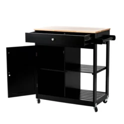 Wooden Basic Kitchen Island With 1 Drawer 1 Door And 2 Tiers - Glitzhome -Furniture Sale Store GUEST 936c9b2a e69d 4e24 b052 2950e95e028b