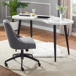 Kinsley Swivel Upholstered Desk Chair Gray - Steve Silver Co. 8 Kinsley Swivel Upholstered Desk Chair Gray - Steve Silver Co. -Furniture Sale Store GUEST 94e04558 522f 49f4 883d 7959a90bb4c3