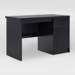 Furniture Sale Store 46 Kingston Desk With Cabinet Black/Brown - CorLiving