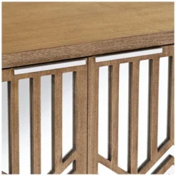 55 Downing Street Mason 33 3/4 Wide Oak Wood And Mirrored 2-Door Cabinet -Furniture Sale Store GUEST 95091cec 0cf7 49e9 b58c 2cf6c3c737c4