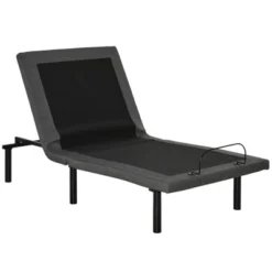 HOMCOM Twin XL Adjustable Bed Frame, Ergonomic Zero Gravity Power Bed Base With Head And Foot Incline, Memory, And Wireless Remote, Gray -Furniture Sale Store GUEST 954f497a 0951 42a7 a528 bce37b3b33ea