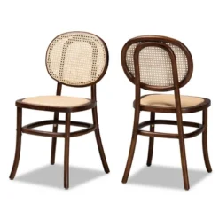 2pc Garold Woven Rattan And Wood Cane Dining Chair Set - Baxton Studio 19 2pc Garold Woven Rattan And Wood Cane Dining Chair Set - Baxton Studio -Furniture Sale Store GUEST 95690489 f0cc 4933 a83b 3ad0b970af21