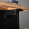 Nashhex Expandable Freestanding Kitchen Island Black/Natural - Aiden Lane