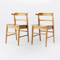 2pk Kaysville Curved Back Wood Dining Chair - Threshold™ Designed With Studio McGee -Furniture Sale Store GUEST 96181127 0bb6 41a1 999c 8f5d44c53b74