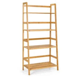 Costway 4-Tier Bookshelf Bamboo Ladder Shelf Bathroom Shelves Storage Plant Stand Rack 17 Costway 4-Tier Bookshelf Bamboo Ladder Shelf Bathroom Shelves Storage Plant Stand Rack -Furniture Sale Store GUEST 96f711c8 d72a 4b37 9f87 265463866609