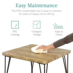 Best Choice Products 3-Piece Indoor Metal Wood Square Dining Table, Furniture Set W/ 2 Chairs 11 Best Choice Products 3-Piece Indoor Metal Wood Square Dining Table, Furniture Set W/ 2 Chairs -Furniture Sale Store GUEST 9720acac 4077 46f5 9d27 4f2368f0d857