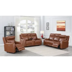Natalia Power Loveseat Console Recliner Caramel Leather - Steve Silver Co. 31 Natalia Power Loveseat Console Recliner Caramel Leather - Steve Silver Co. -Furniture Sale Store GUEST 97233d2a 17d3 475e bdda 5b78c132614e