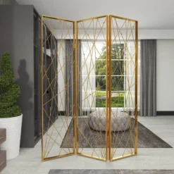 Glam Metal Geometric Room Divider Screen Gold - Olivia & May 24 Glam Metal Geometric Room Divider Screen Gold - Olivia & May -Furniture Sale Store GUEST 972d95a4 a7cf 43cd 9d2f 42235bb8b7a2