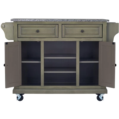Glenwillow Home Kitchen Cart With Locking Casters 4 Glenwillow Home Kitchen Cart With Locking Casters - Image 4
