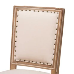 Set Of 2 Louane Fabric Upholstered And Wood Dining Chairs - Baxton Studio -Furniture Sale Store GUEST 97cc1a8e 492e 4070 b7e8 a6e19401d9a1