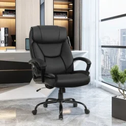 Furniture Sale Store 9 Costway Big & Tall 500lb Massage Office Chair E Xecutive PU Leather Computer Desk Chair
