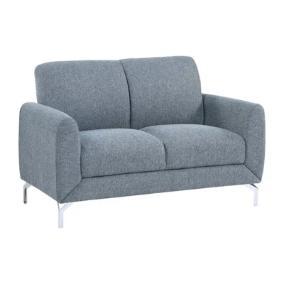 Venture Upholstered Loveseat In Blue - Lexicon 1 Venture Upholstered Loveseat In Blue - Lexicon