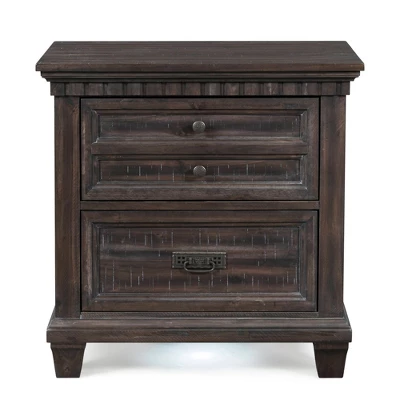 Steele Nightstand Dark Oak - Picket House Furnishings 1 Steele Nightstand Dark Oak - Picket House Furnishings