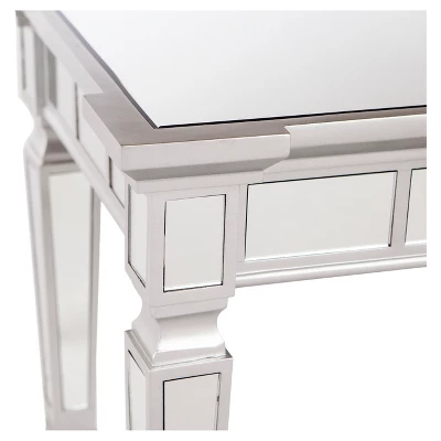 Glenrose Glam Mirrored Console Table - Matte Silver - Aiden Lane 7 Glenrose Glam Mirrored Console Table - Matte Silver - Aiden Lane - Image 7