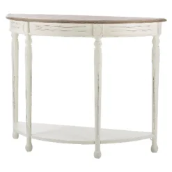 Vologne Traditional Wood French Console Table White - Baxton Studio