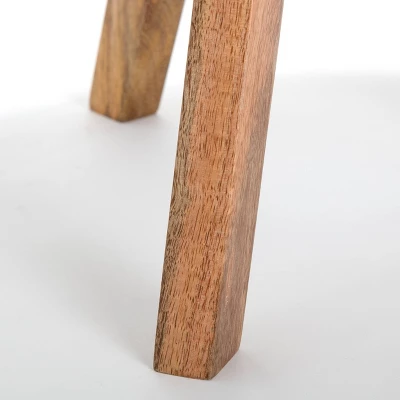 Amari Round Side Table With Brass Inlay Top White - Adore Decor 2 Amari Round Side Table With Brass Inlay Top White - Adore Decor - Image 2