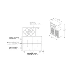 Morse Farmhouse Mobile Wine Cabinet Reclaimed Oak - HOMES: Inside + Out -Furniture Sale Store GUEST 9a5ef94f 42ec 4f8d 9605 fdc77909520d