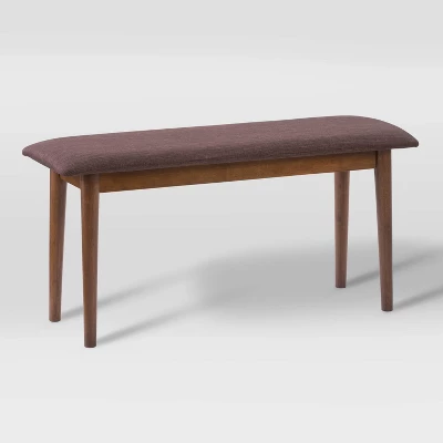 Branson Wood Dining Bench Walnut Stain - CorLiving 1 Branson Wood Dining Bench Walnut Stain - CorLiving