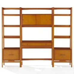 3pc Landon Desk And Bookcases Set Acorn - Crosley -Furniture Sale Store GUEST 9c6c3d55 f507 41c2 addd 53ecc7f611a8
