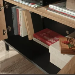 Acadia Way Modern TV Stand For TVs Up To 65" With Doors Raven Oak - Sauder -Furniture Sale Store GUEST 9dcba8b4 77e3 42a5 9d88 64247a16501d