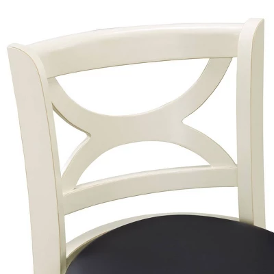 Florence Swivel Barstool Hardwood/White - Boraam 4 Florence Swivel Barstool Hardwood/White - Boraam - Image 4