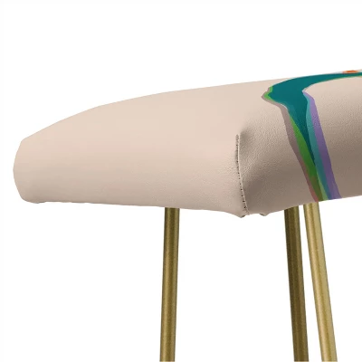 ThirtyOne Illustrations Love And Aberration Bench Pink - Deny Designs 2 ThirtyOne Illustrations Love And Aberration Bench Pink - Deny Designs - Image 2