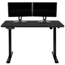 Flash Furniture 48" Wide Black Electric Height Adjustable Standing Desk With Mid-Back Black LeatherSoft And Chrome Executive Swivel Office Chair 21 Flash Furniture 48" Wide Black Electric Height Adjustable Standing Desk With Mid-Back Black LeatherSoft And Chrome Executive Swivel Office Chair -Furniture Sale Store GUEST 9f0dcf3b f92a 4c7c 91a1 bdb3fc28cdd1